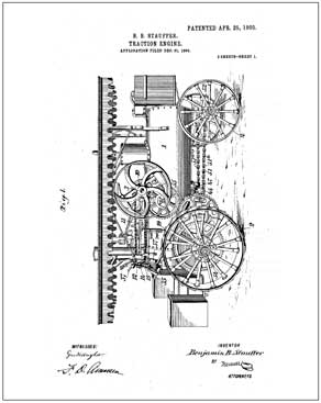 Traction engine patent